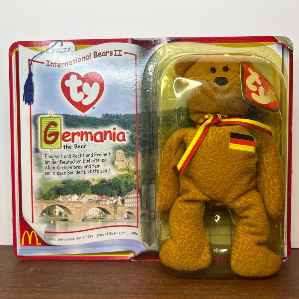 Vintage McDonalds Ty Teenie Beanie Babies Mini Germania International Bears II